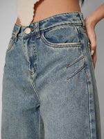 Load image into Gallery viewer, Jean wide Le pins vintage
