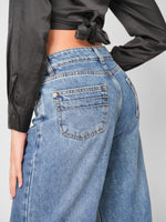 Load image into Gallery viewer, Jean Wide leg Skyline
