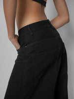 Load image into Gallery viewer, Jean baggy Carbon black
