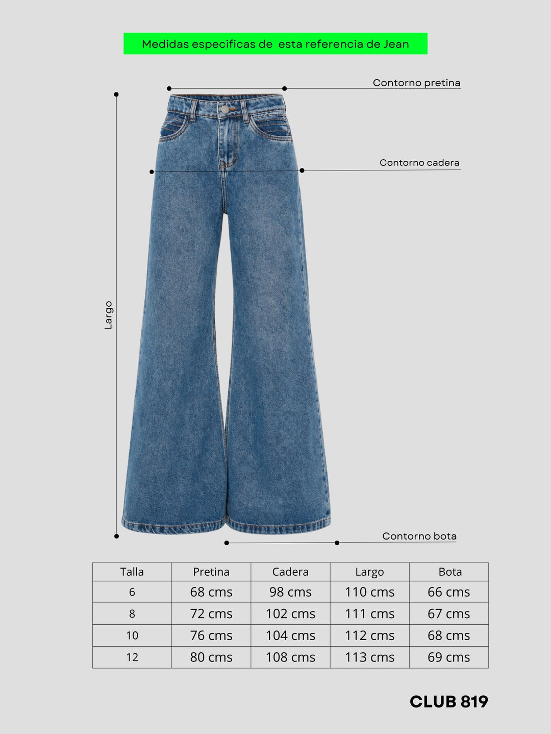 Jean Wide leg Skyline
