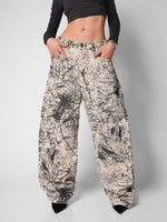 Load image into Gallery viewer, Jean baggy abstract
