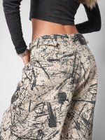 Load image into Gallery viewer, Jean baggy abstract
