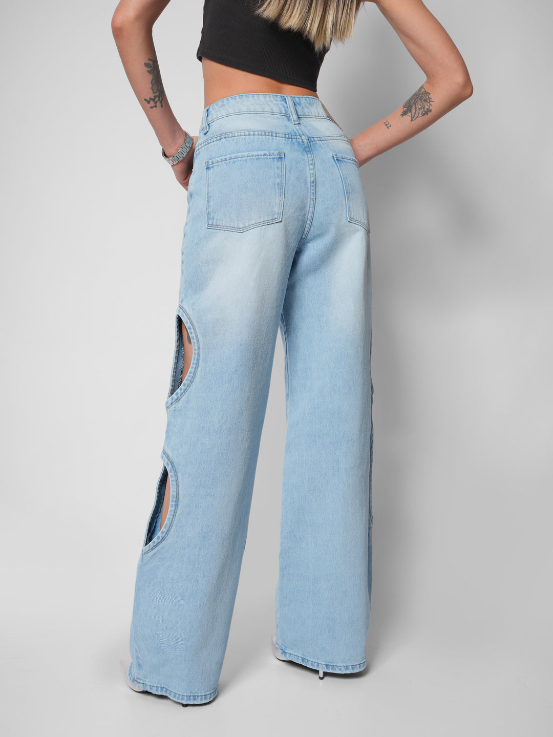 Jwan wide leg cut out