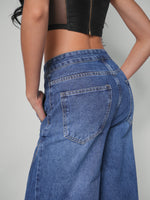 Load image into Gallery viewer, Jean wide leg offbeat
