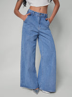 Load image into Gallery viewer, Jean wide leg day dream

