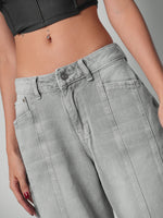 Load image into Gallery viewer, Jean wide leg silver static
