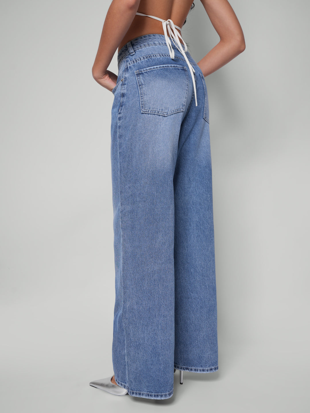 Jean wide leg cloud
