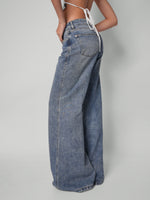 Load image into Gallery viewer, Jean wide leg moon wash

