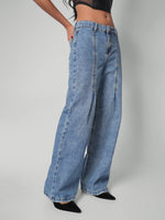 Load image into Gallery viewer, Jean wide leg honey
