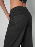 Load image into Gallery viewer, Jean wide leg black power
