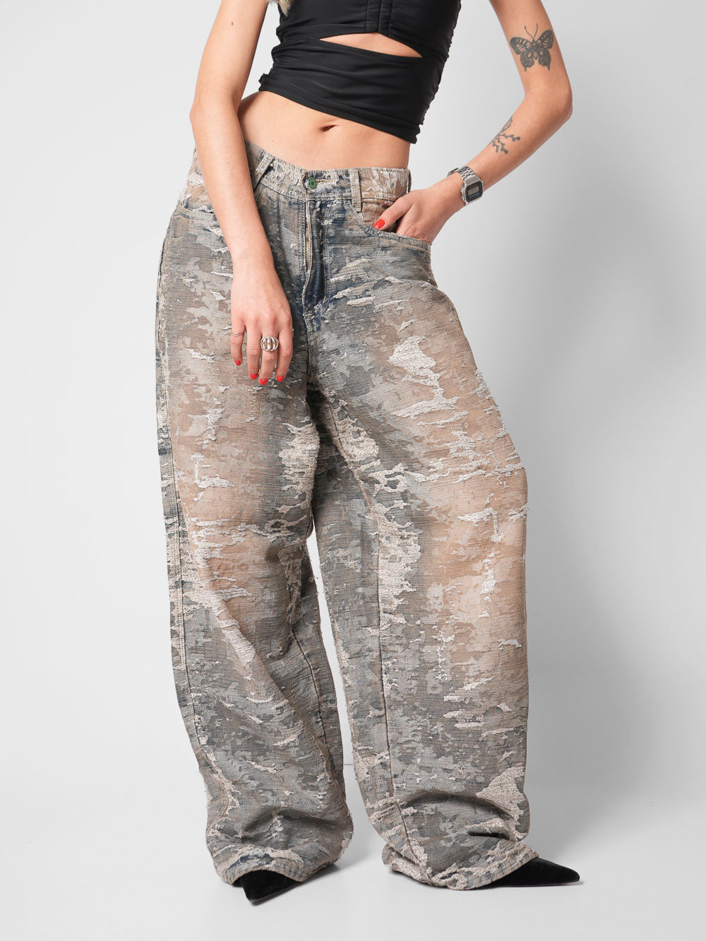 Jean Baggy texturizado Mirage