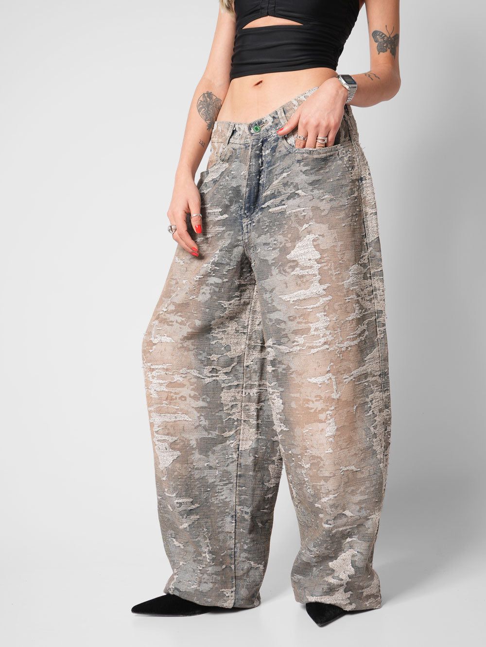 Jean Baggy texturizado Mirage