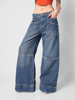 Load image into Gallery viewer, Jean Wide Leg Vinyl
