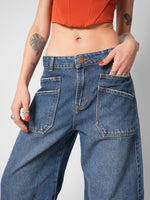 Load image into Gallery viewer, Jean Wide Leg Vinyl
