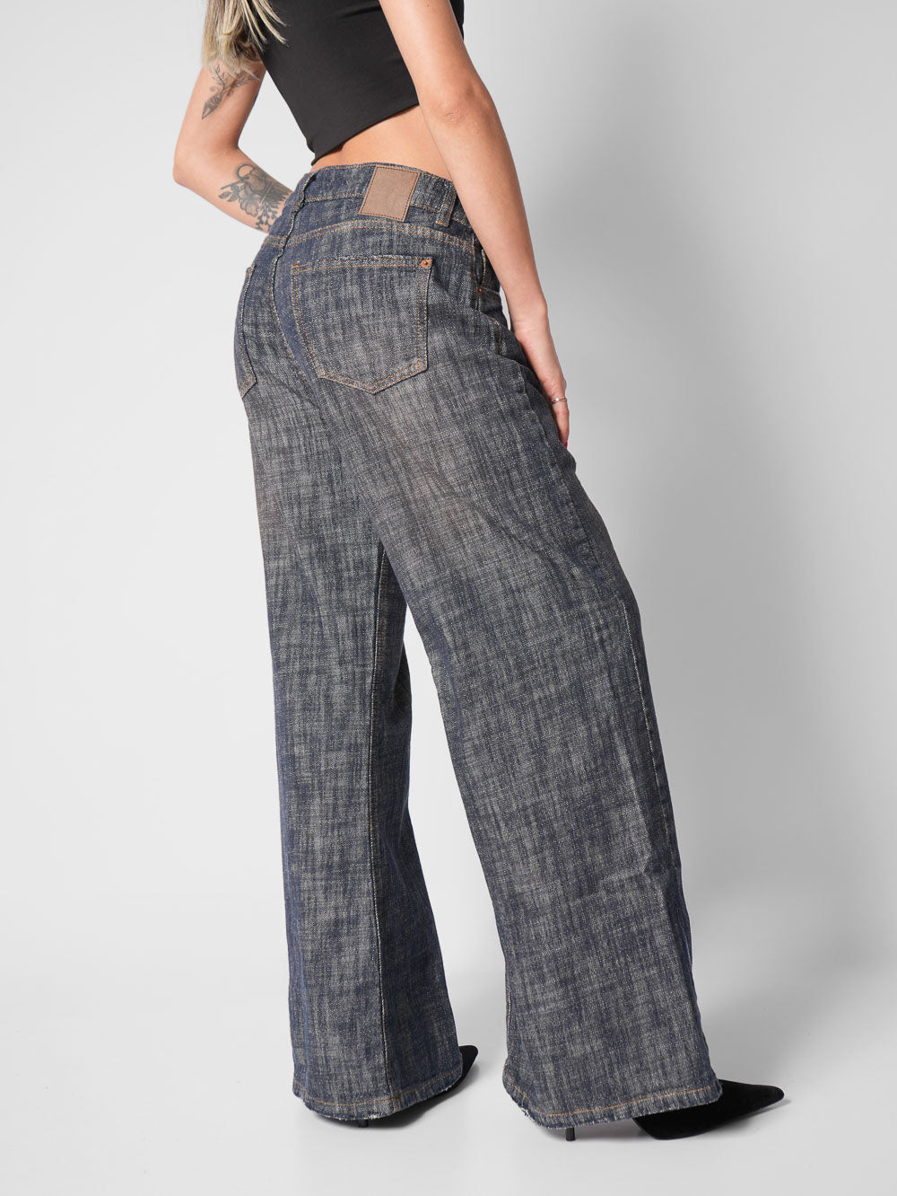 Jean Wide Leg Velvet  Cross