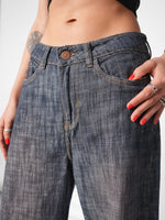 Load image into Gallery viewer, Jean Wide Leg Velvet  Cross
