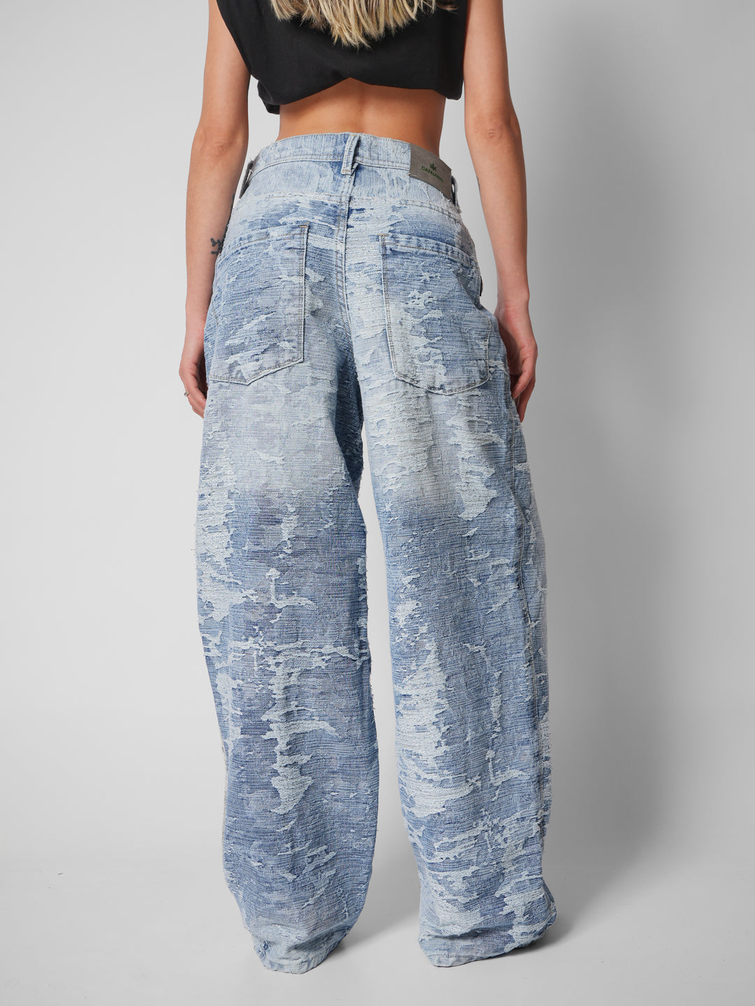 Jean baggy texturizado mirage light
