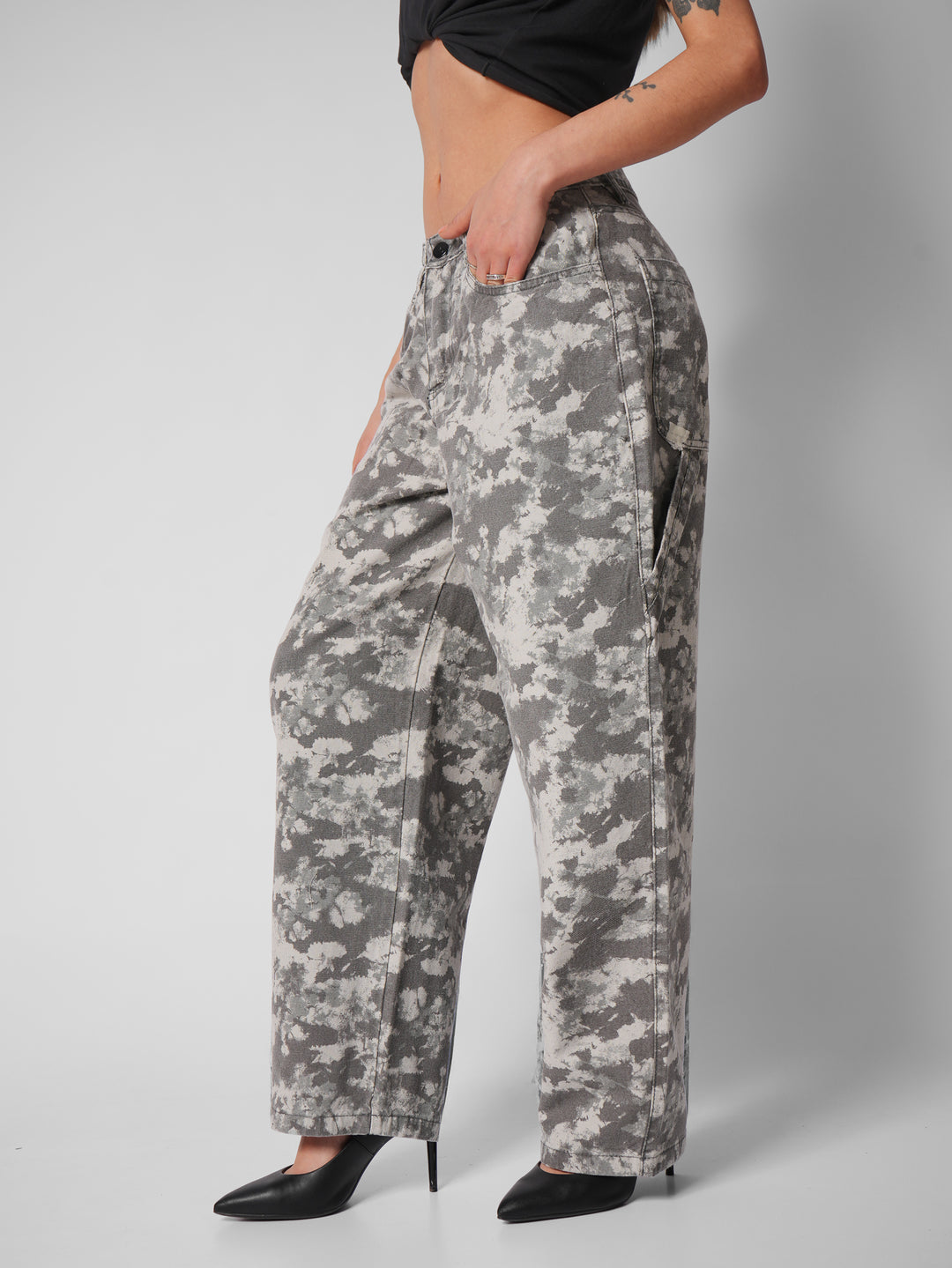 Jean baggy carpintero wild bloom