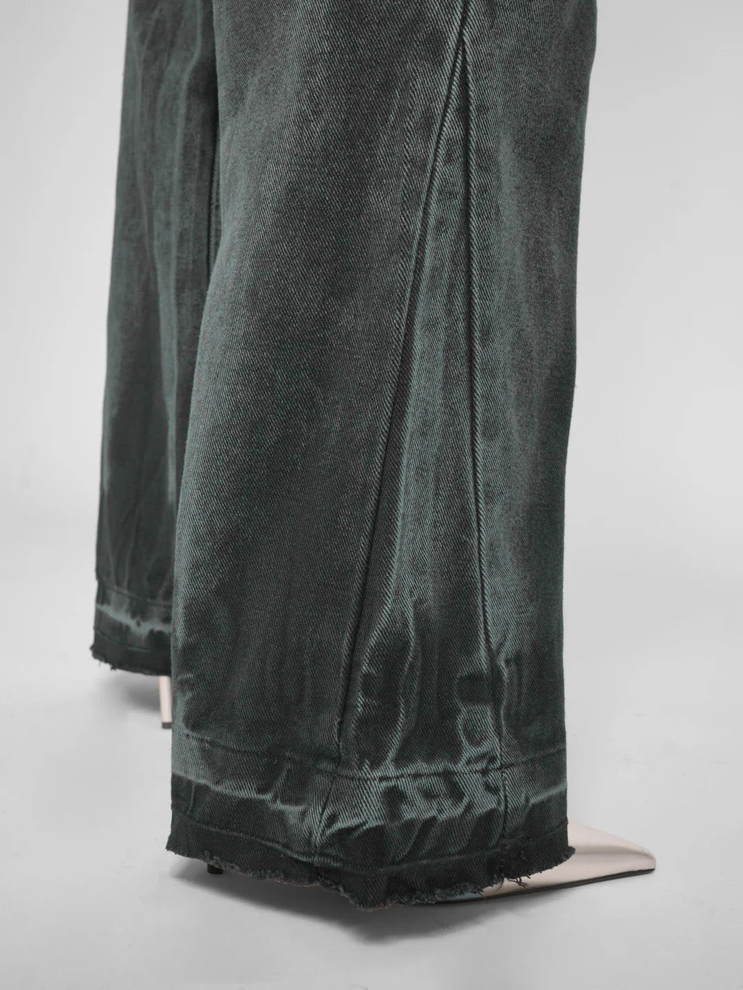 Jean baggy flare emerald rush
