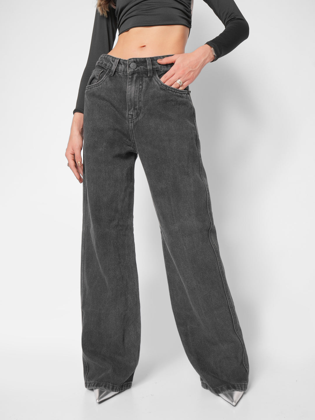 Jean wide leg Dark entry
