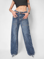 Load image into Gallery viewer, Jean wide leg Last call
