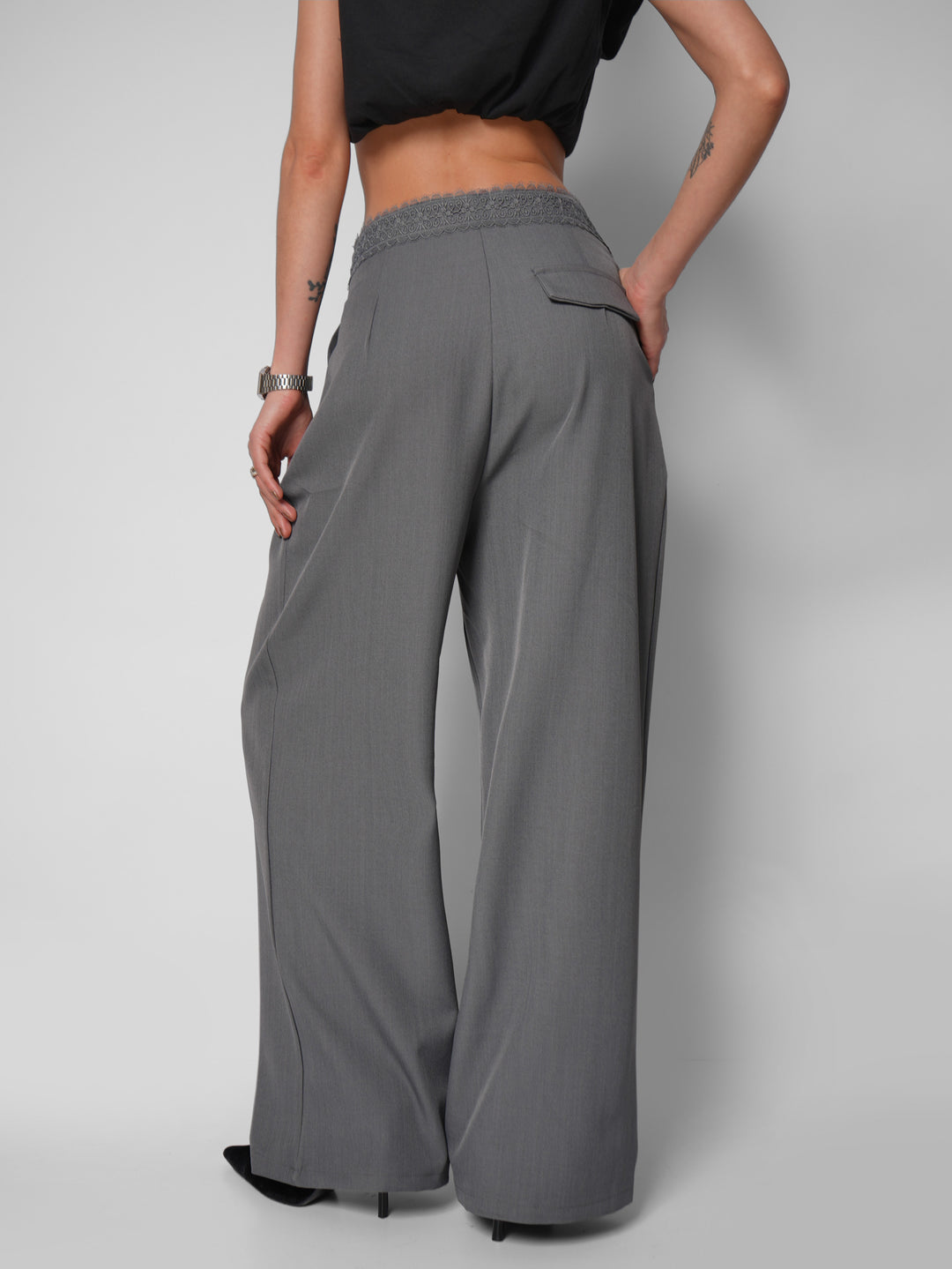 Pantalón Lace luv gris