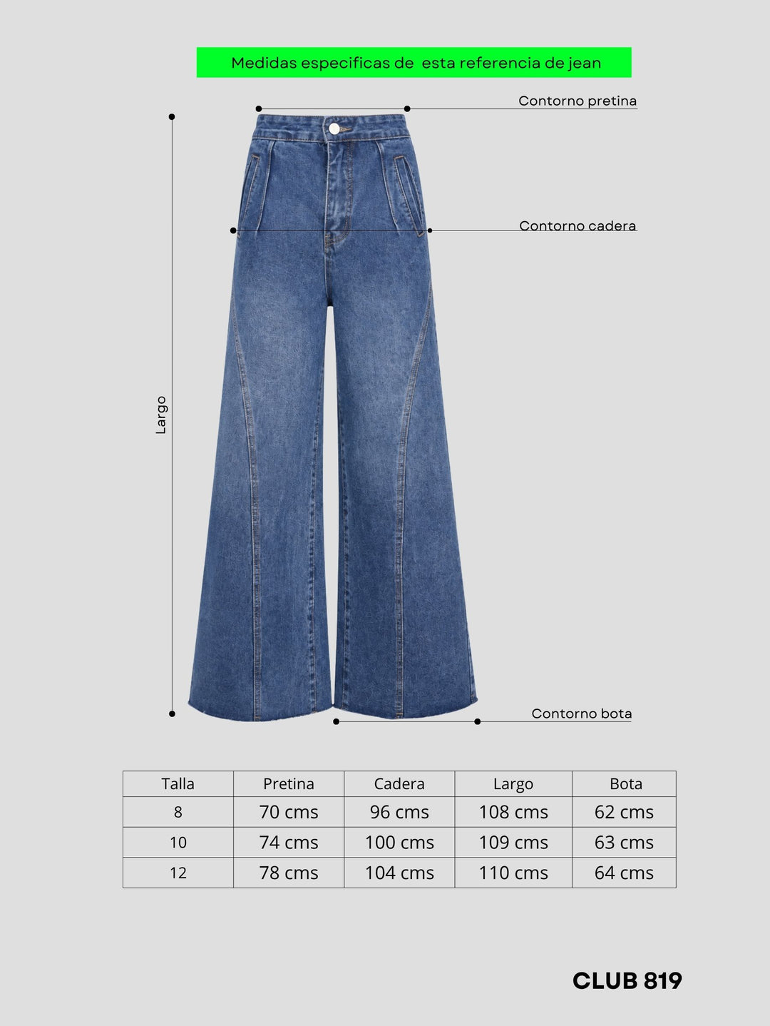 Jean wide leg offbeat