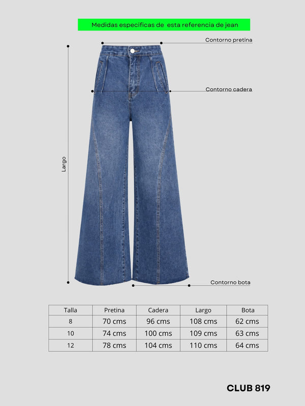 Jean wide leg offbeat