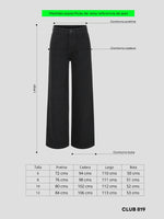 Load image into Gallery viewer, Jean wide leg black power
