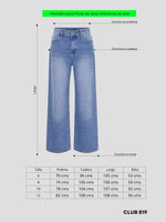 Load image into Gallery viewer, Jean wide leg cloud
