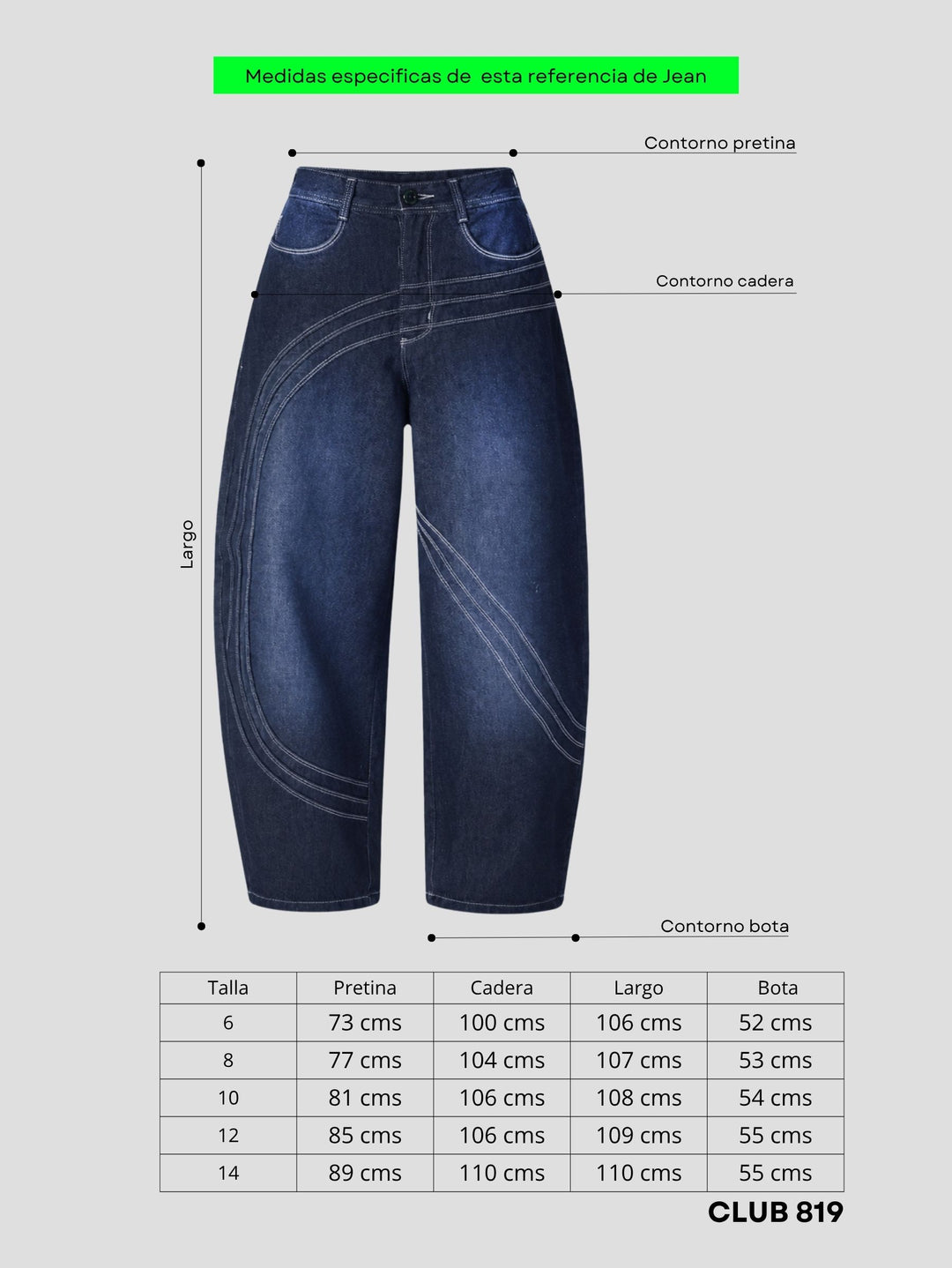 Jean baggy Vega blue