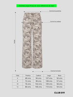 Load image into Gallery viewer, Jean wide leg Zebra print
