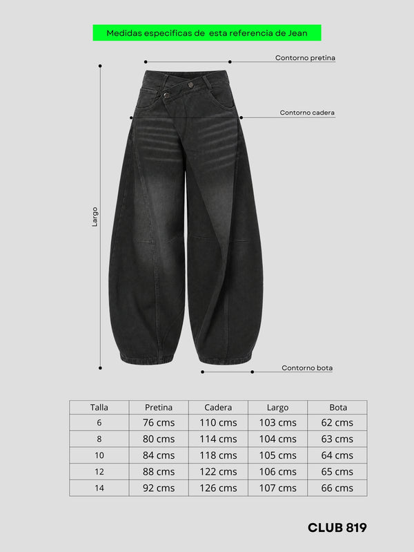 Jean super baggy Dark wave