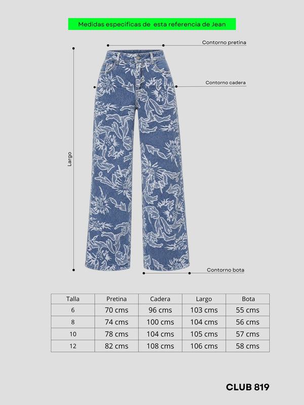 Jean Wide leg Velvet flow