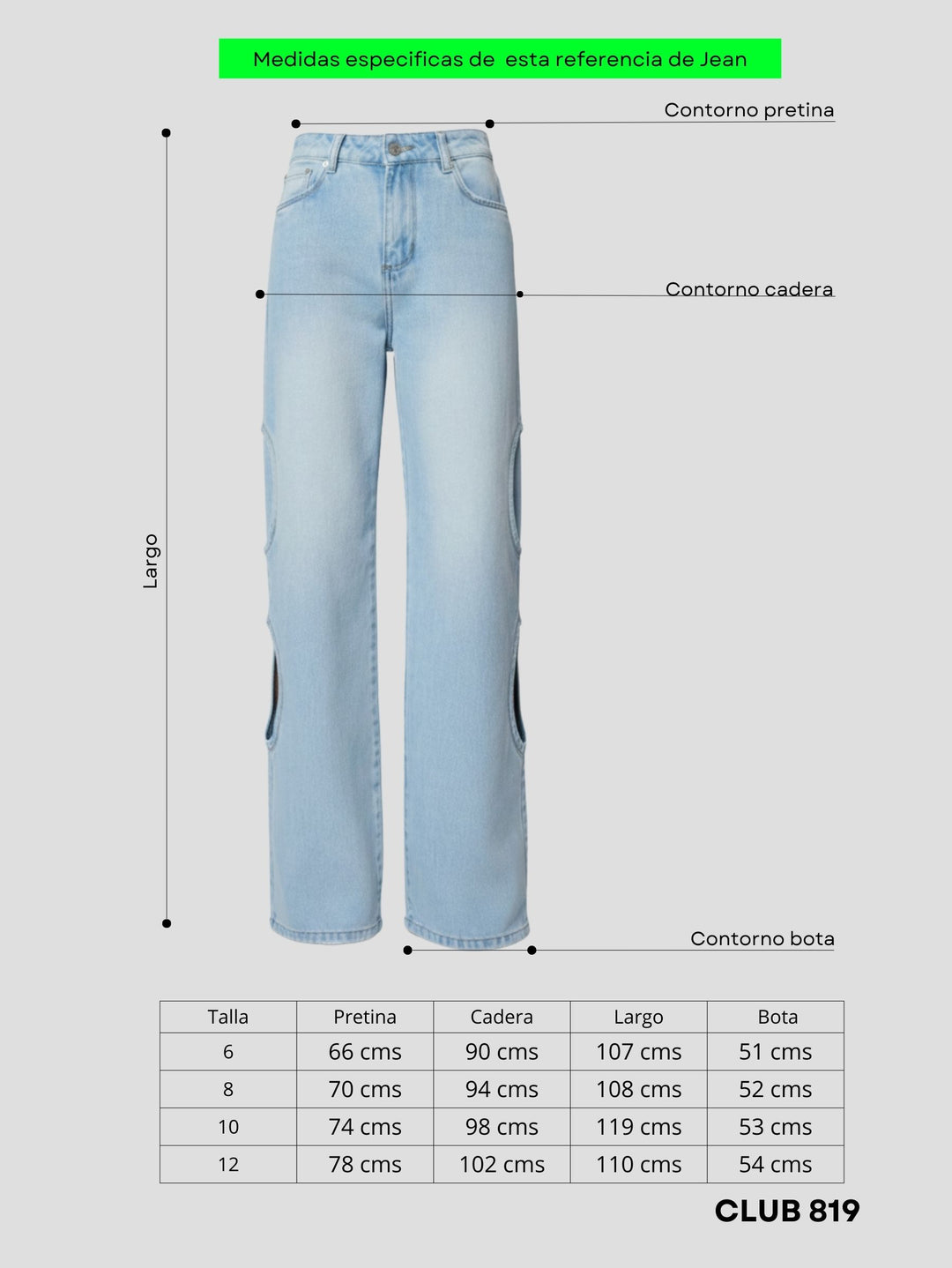 Jwan wide leg cut out