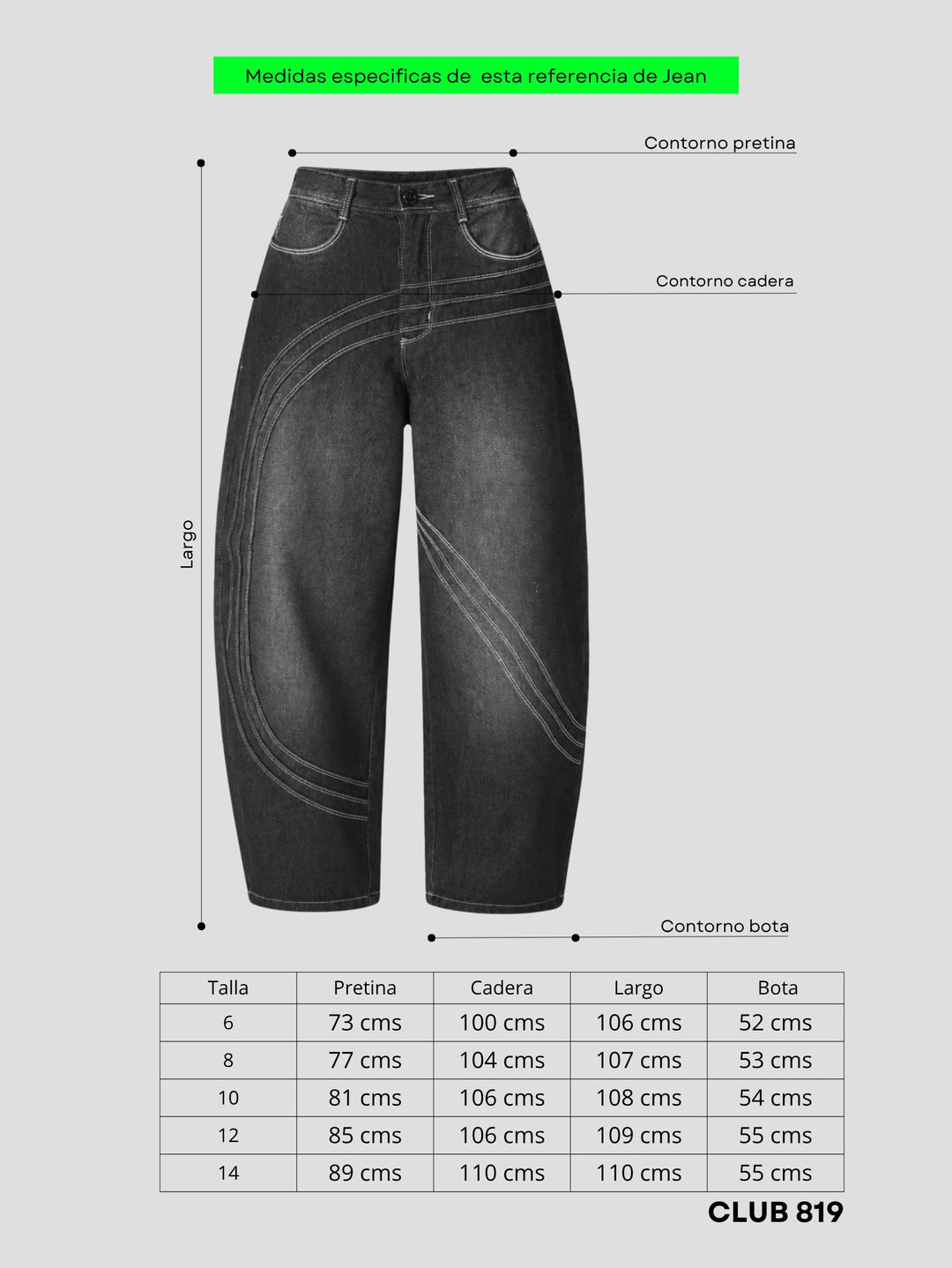 Jean baggy Vega black