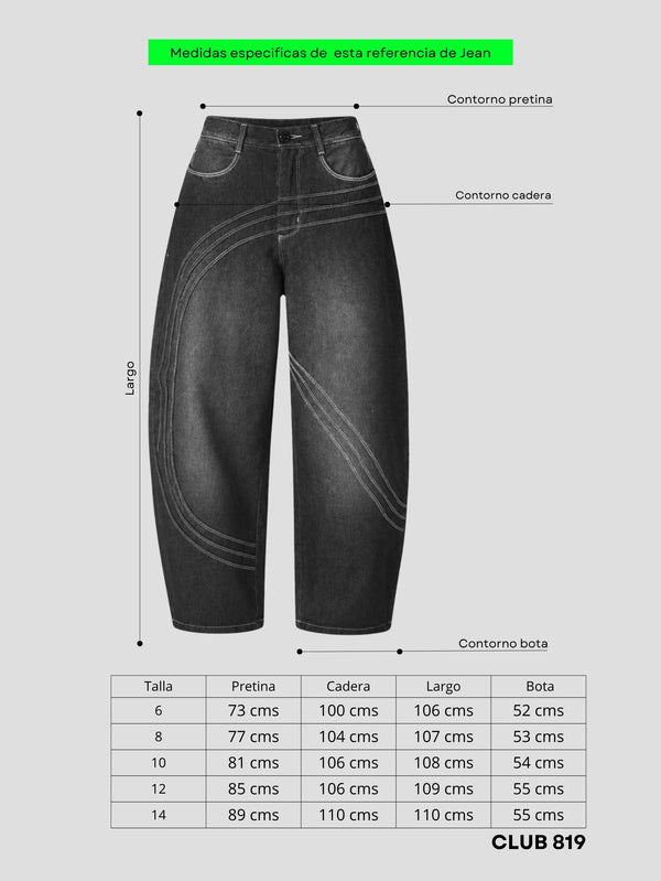 Jean baggy Vega black