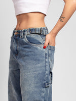 Load image into Gallery viewer, Jean baggy dirty wood
