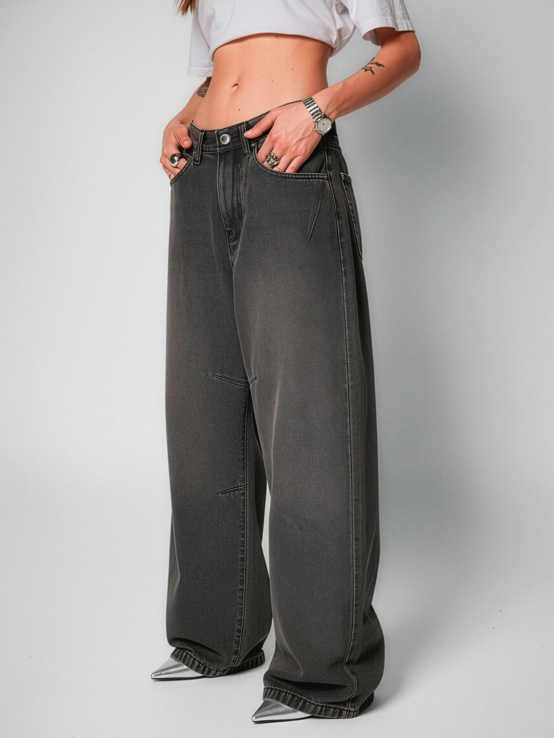 Jean Baggy Slow Burn dark