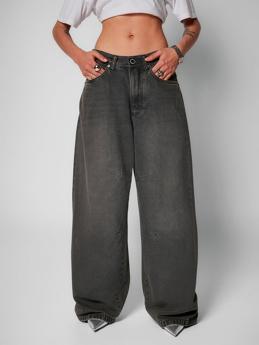 Jean Baggy Slow Burn dark