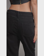 Load and play video in Gallery viewer, Jean wide leg black power
