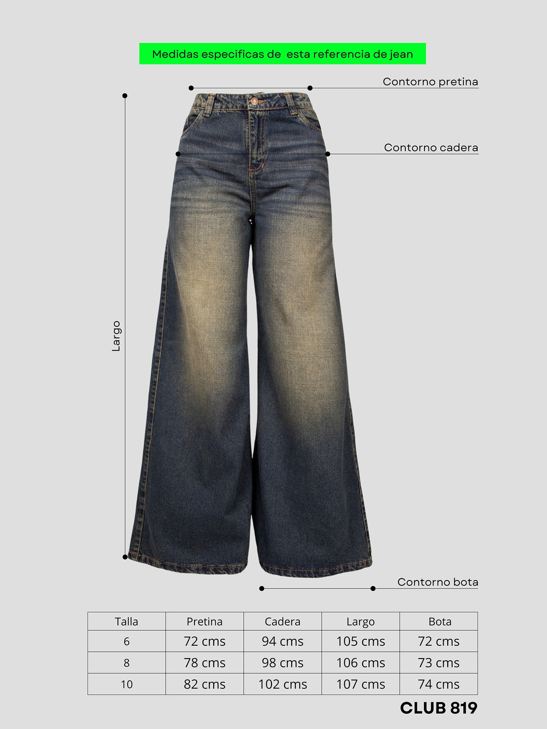 Jean super wide leg Alessia