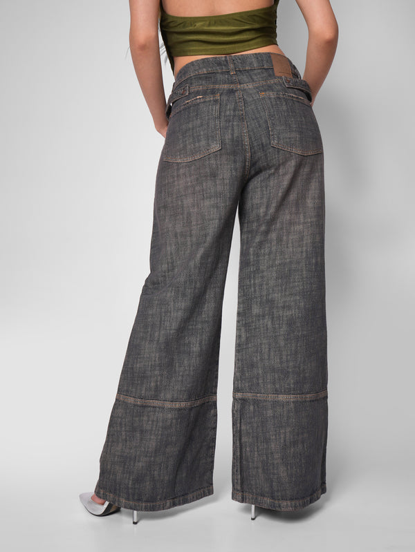 Jean palazzo velvet cross