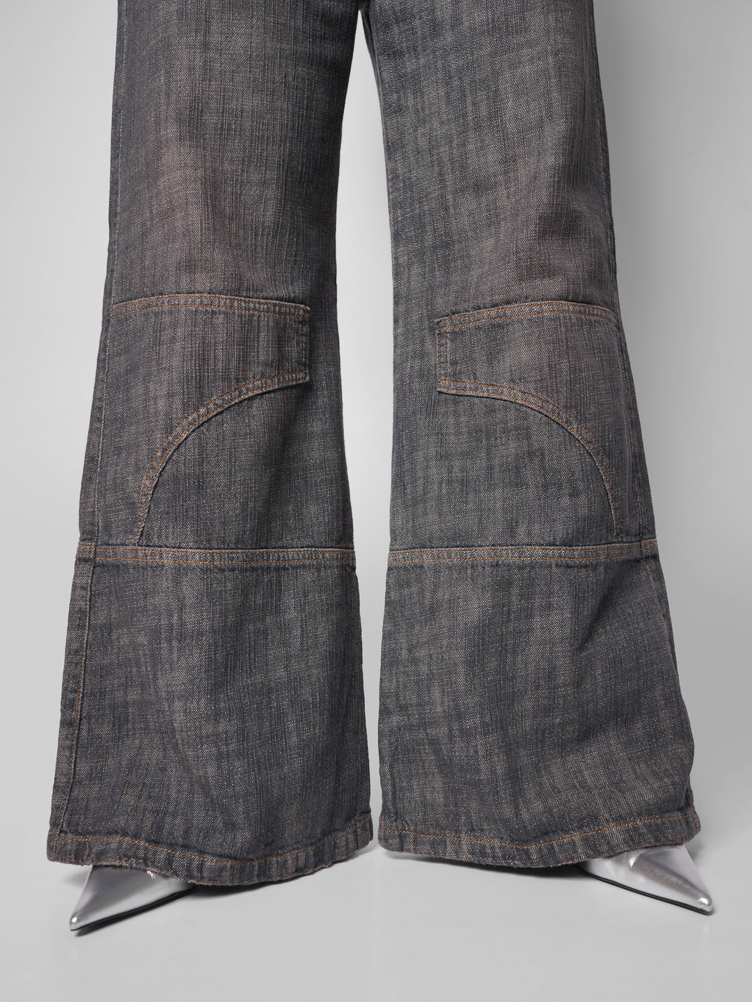 Jean palazzo velvet cross